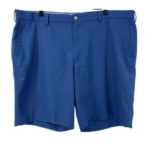 Peter Millar Salem High Drape Performance Shorts Blue Men 42 Pockets‎ Golf Chino